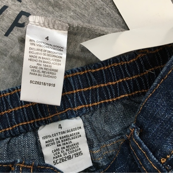 Zboyz Wear toddler boy long sleeve t-shirt & pull on jean 2-pcs sets - Picture 6 of 14